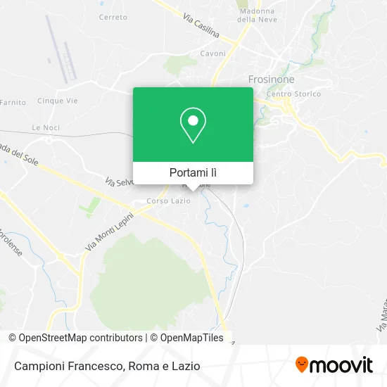 Mappa Campioni Francesco