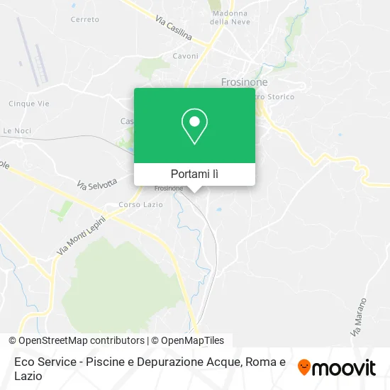 Mappa Eco Service - Piscine e Depurazione Acque