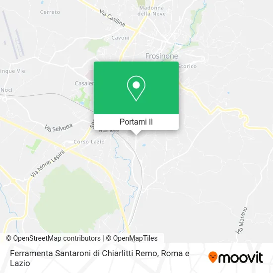 Mappa Ferramenta Santaroni di Chiarlitti Remo
