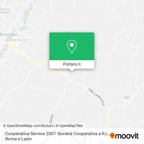 Mappa Cooperativa Service 2001 Società Cooperativa a R.L.