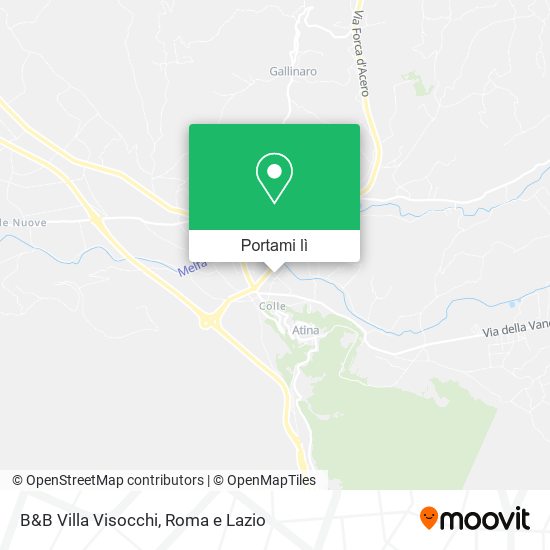 Mappa B&B Villa Visocchi