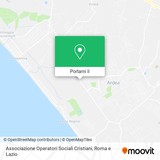 Mappa Associazione Operatori Sociali Cristiani