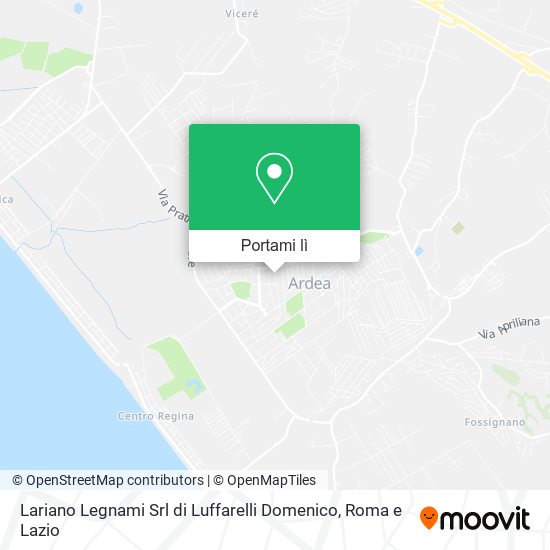 Mappa Lariano Legnami Srl di Luffarelli Domenico