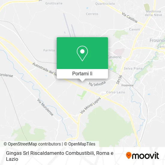 Mappa Gingas Srl Riscaldamento Combustibili