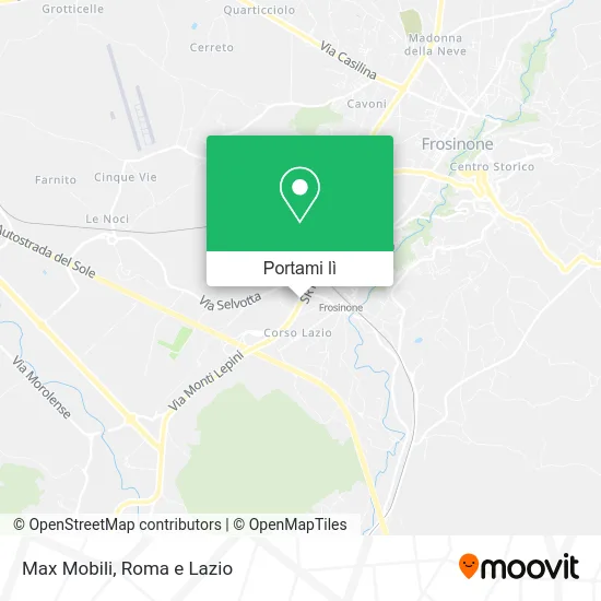 Mappa Max Mobili