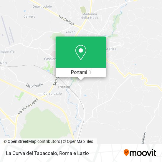 Mappa La Curva del Tabaccaio