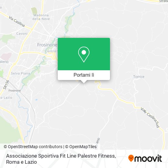 Mappa Associazione Spoirtiva Fit Line Palestre Fitness
