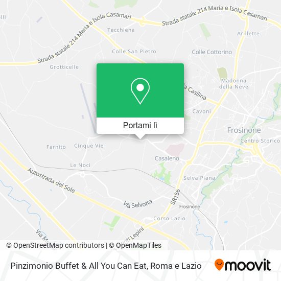 Mappa Pinzimonio Buffet & All You Can Eat