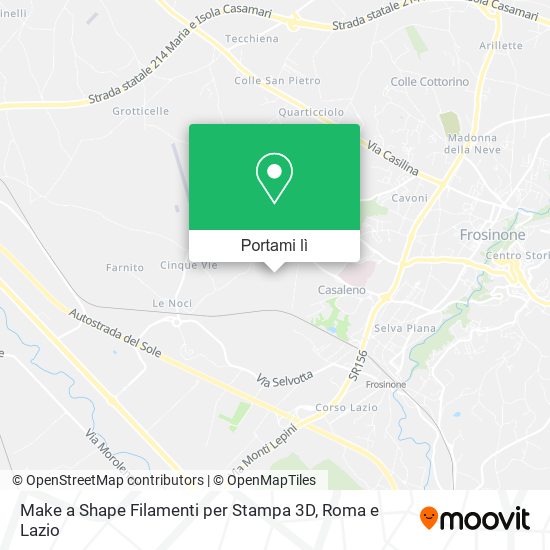 Mappa Make a Shape Filamenti per Stampa 3D