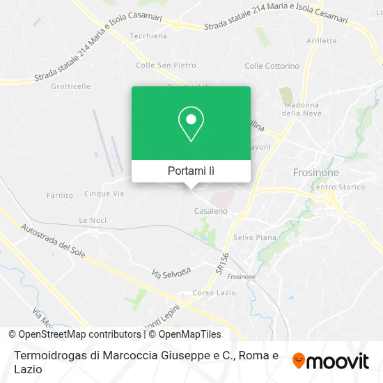 Mappa Termoidrogas di Marcoccia Giuseppe e C.