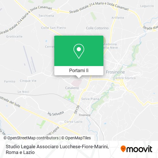 Mappa Studio Legale Associaro Lucchese-Fiore-Marini
