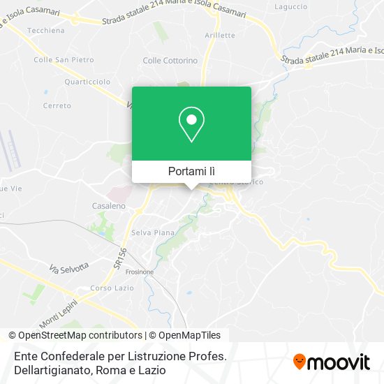 Mappa Ente Confederale per Listruzione Profes. Dellartigianato