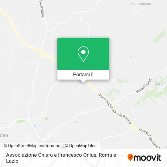 Mappa Associazione Chiara e Francesco Onlus