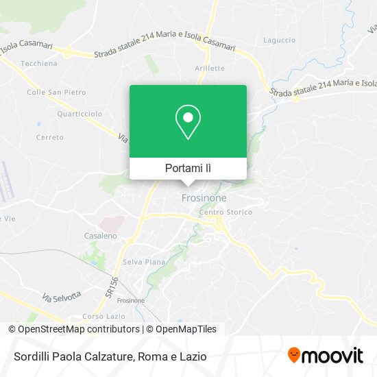 Mappa Sordilli Paola Calzature