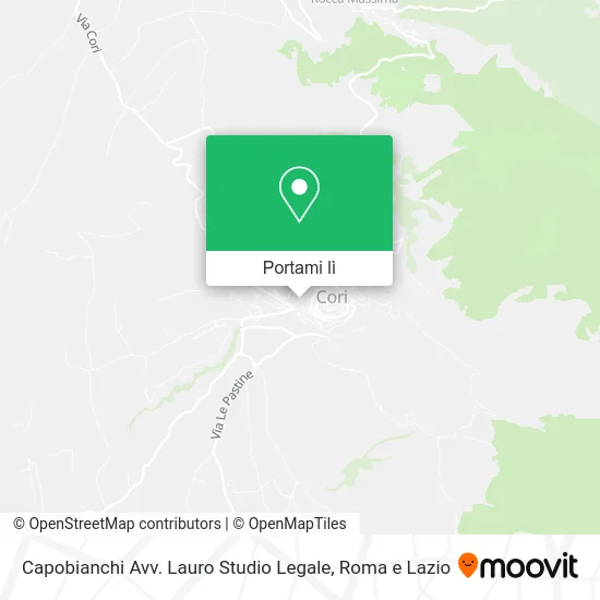 Mappa Capobianchi Avv. Lauro Studio Legale