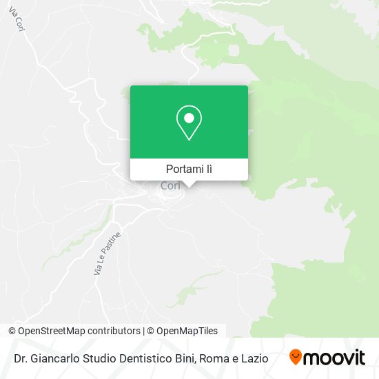 Mappa Dr. Giancarlo Studio Dentistico Bini