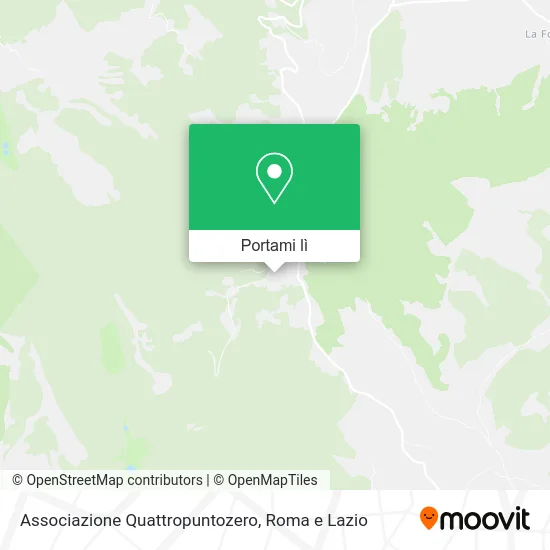 Mappa Associazione Quattropuntozero