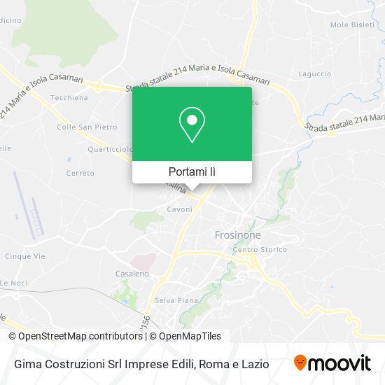 Mappa Gima Costruzioni Srl Imprese Edili