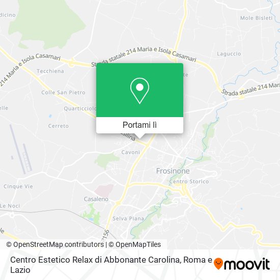 Mappa Centro Estetico Relax di Abbonante Carolina