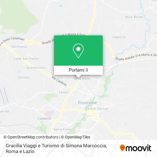 Mappa Gracilia Viaggi e Turismo di Simona Marcoccia