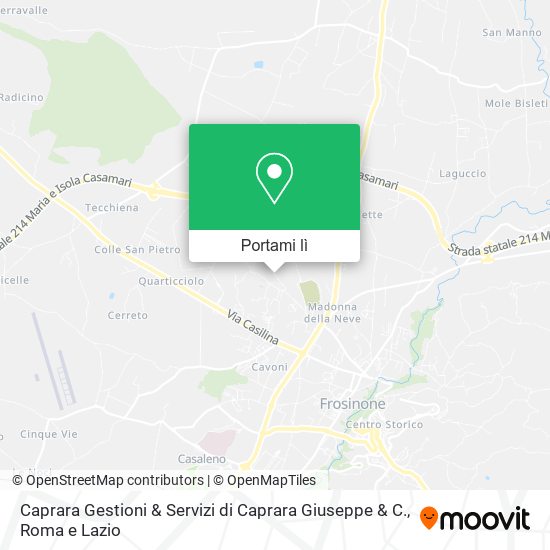 Mappa Caprara Gestioni & Servizi di Caprara Giuseppe & C.