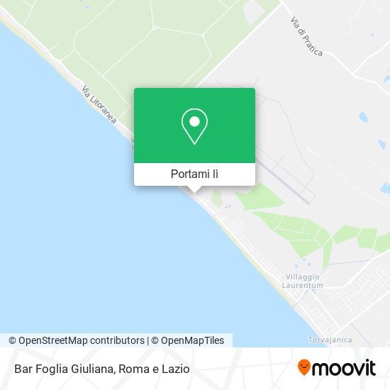 Mappa Bar Foglia Giuliana