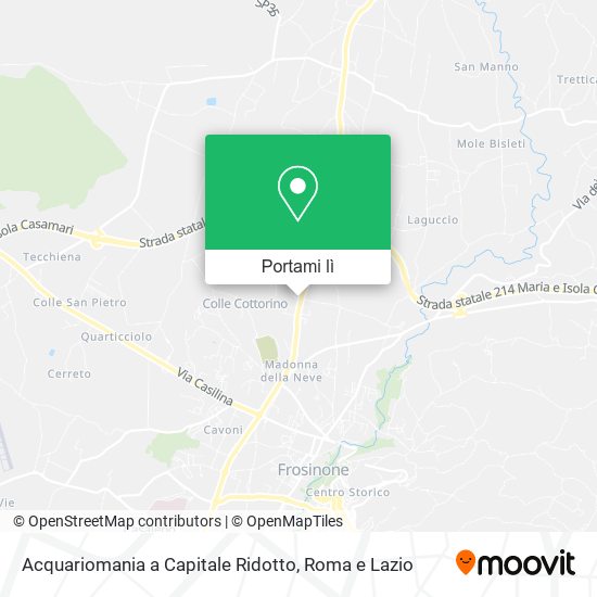 Mappa Acquariomania a Capitale Ridotto