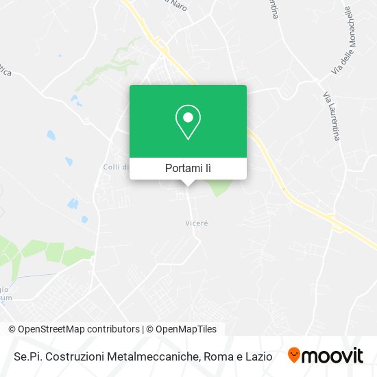 Mappa Se.Pi. Costruzioni Metalmeccaniche