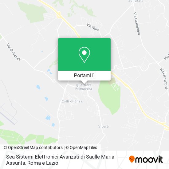 Mappa Sea Sistemi Elettronici Avanzati di Saulle Maria Assunta