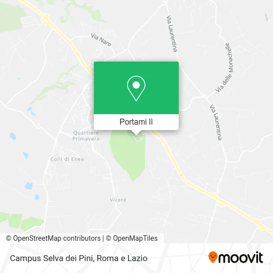 Mappa Campus Selva dei Pini