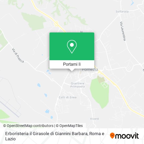 Mappa Erboristeria il Girasole di Giannini Barbara