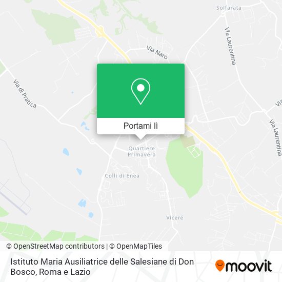 Mappa Istituto Maria Ausiliatrice delle Salesiane di Don Bosco