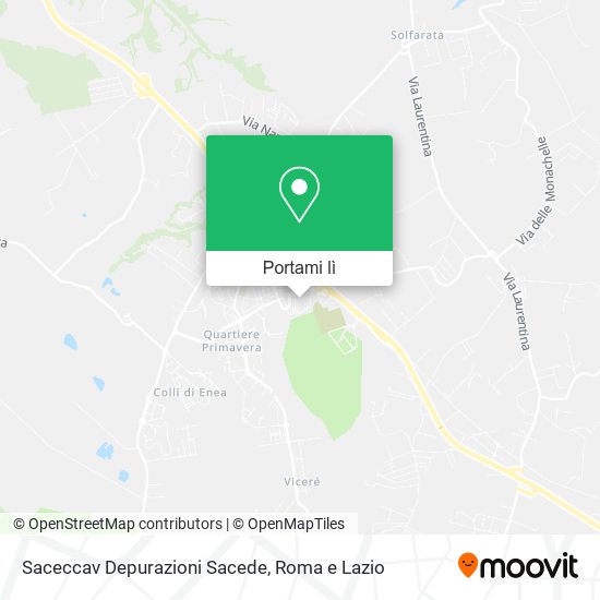 Mappa Saceccav Depurazioni Sacede