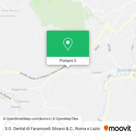 Mappa S.G. Dental di Faramondi Silvano & C.