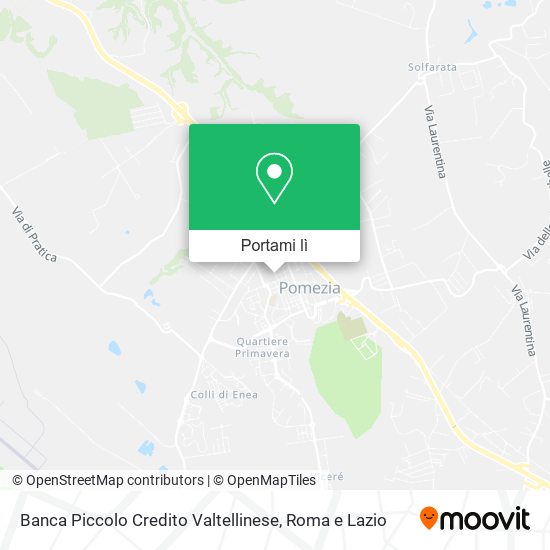 Mappa Banca Piccolo Credito Valtellinese