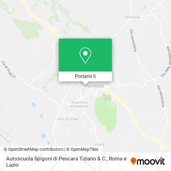 Mappa Autoscuola Spigoni di Pescara Tiziano & C.