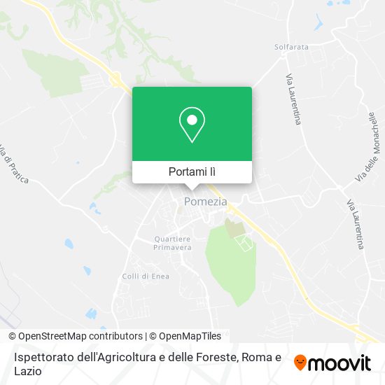 Mappa Ispettorato dell'Agricoltura e delle Foreste
