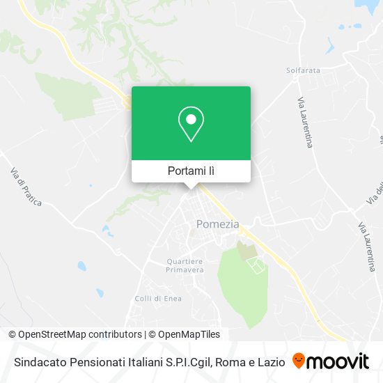 Mappa Sindacato Pensionati Italiani S.P.I.Cgil