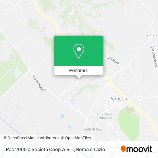 Mappa Pac 2000 a Società Coop.A R.L.