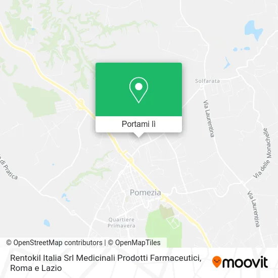 Mappa Rentokil Italia Srl Medicinali Prodotti Farmaceutici