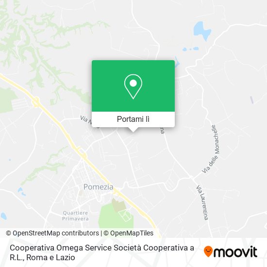 Mappa Cooperativa Omega Service Società Cooperativa a R.L.