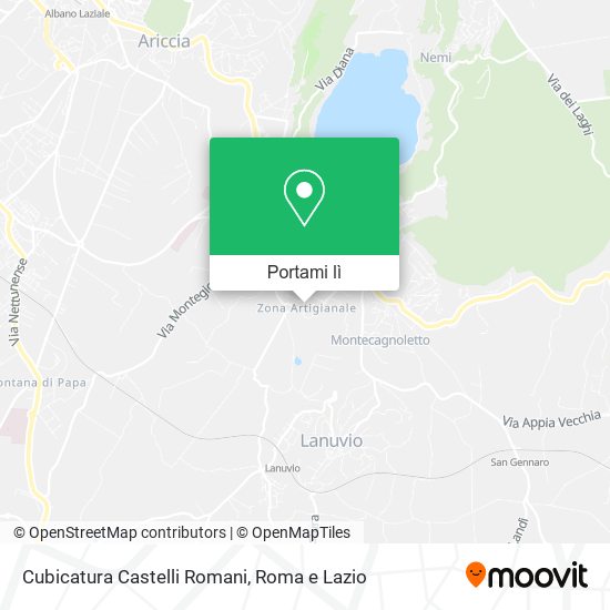 Mappa Cubicatura Castelli Romani