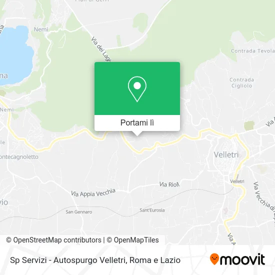 Mappa Sp Servizi - Autospurgo Velletri