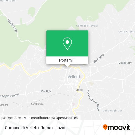 Mappa Comune di Velletri