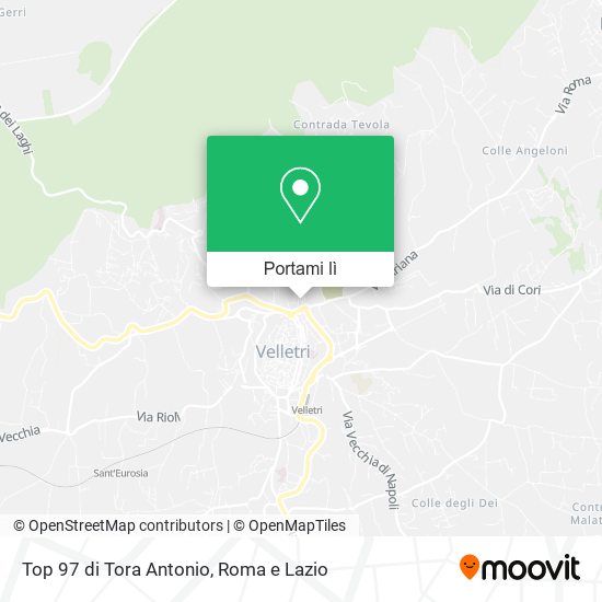 Mappa Top 97 di Tora Antonio