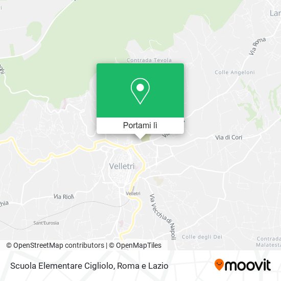 Mappa Scuola Elementare Cigliolo