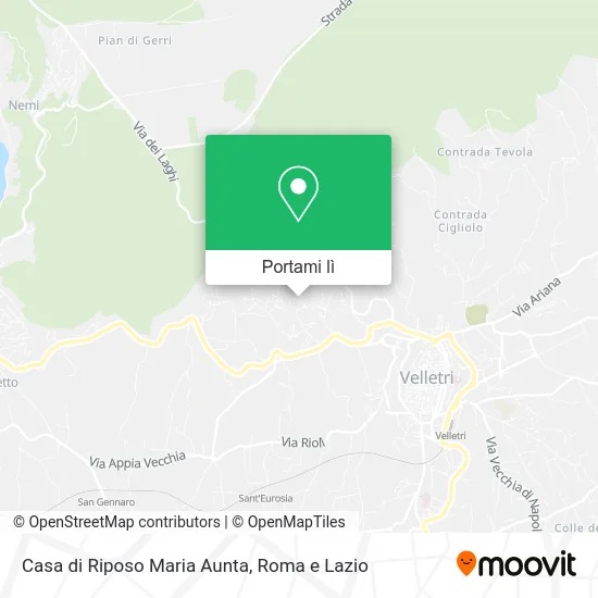 Mappa Casa di Riposo Maria Aunta