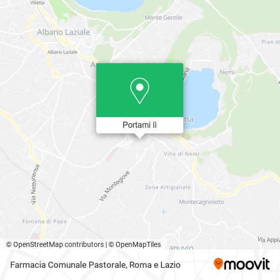 Mappa Farmacia Comunale Pastorale