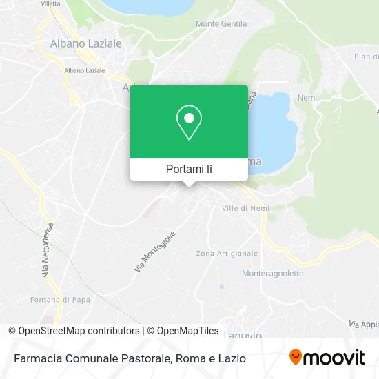 Mappa Farmacia Comunale Pastorale