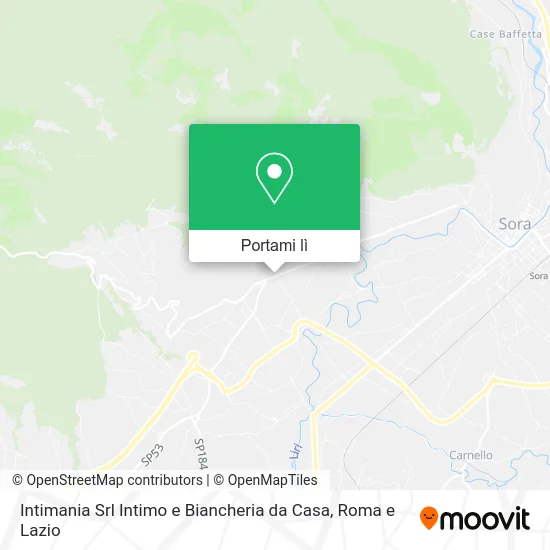 Mappa Intimania Srl Intimo e Biancheria da Casa